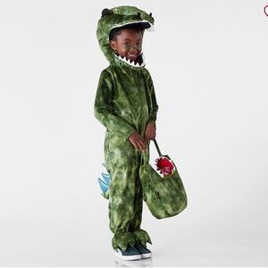 Pottery Barn Kids Light-Up T-Rex Halloween Costume youth size 4-6